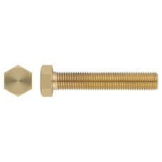 Болт латунный шестигранный DIN 933