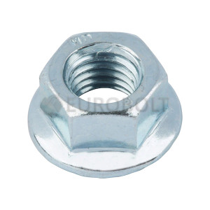 Гайка з фланцем зубчаста DIN 6923 А4