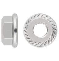 Гайка нержавіюча із зуб. фланцем DIN 6923 А2