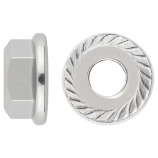 Гайка нержавіюча із зуб. фланцем DIN 6923 А2