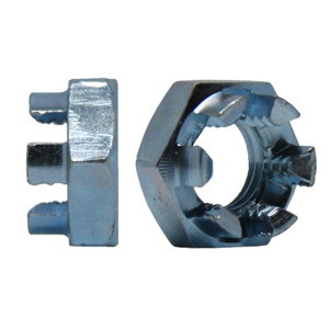 Гайка корончата прорізна низька DIN 937 8 оцинкована