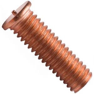 Шпилька приварна обміднена із зовнішньою різьбою ISO 13918 PT