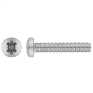 Гвинт нержавіючий з полукруглою головкою DIN 7985 А2