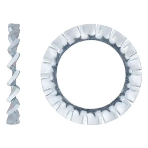 Шайба стопорна з наружними зубцями DIN 6798А оцинкована